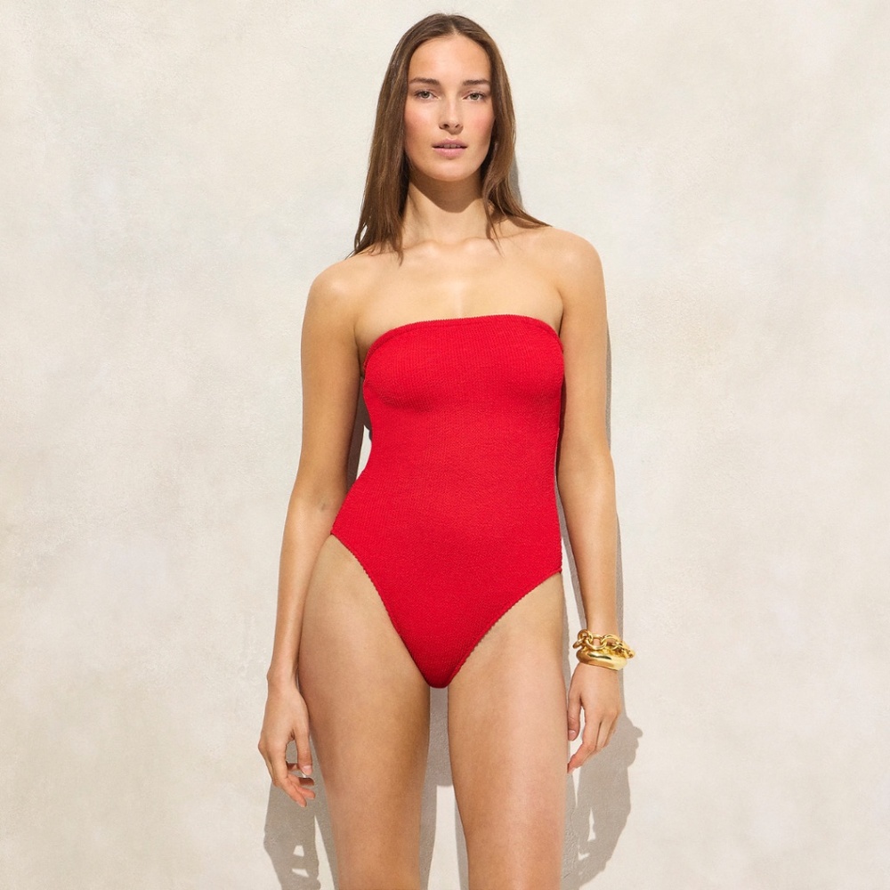 J.Crew Gemma bandeau scrunchie one-piece Size 8 (Long Torso)